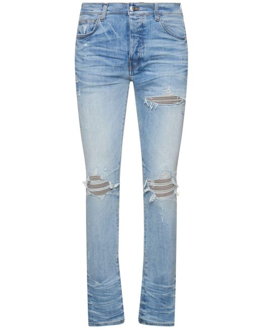 Jeans skinny mx1 in denim di cotone di Amiri in Blue da Uomo