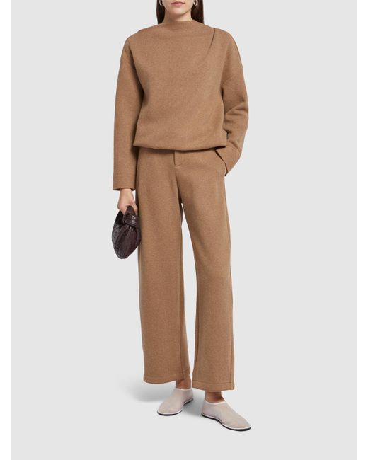 【Max Mara】国内未掲載商品 Arca カシミア＆ウール パンツ Max Mara Arca ウール&カシミアパンツ ブラウン | Lyst
