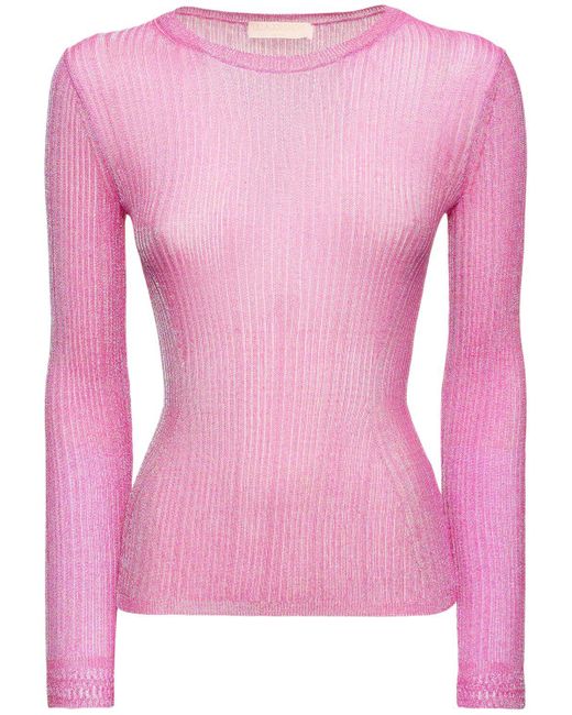 Ulla Johnson Pink Sweater Aus Strick "diana"