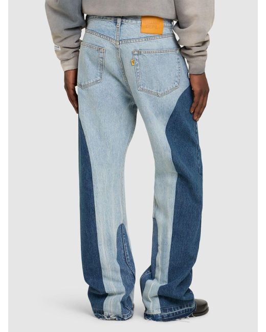 GALLERY DEPT. Blue Trent Color Block Denim Jeans for men