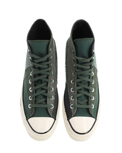converse patchwork green