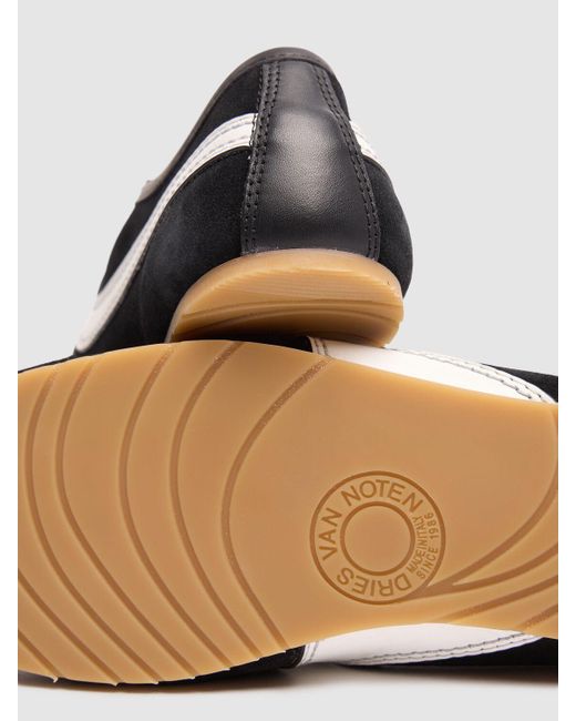 メンズ Dries Van Noten スエードスニーカー Black