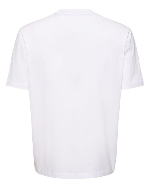 Brioni White Cotton Jersey T-shirt for men