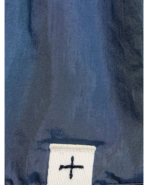 Jil Sander Blue Blouson 23 Canvas Down Jacket for men