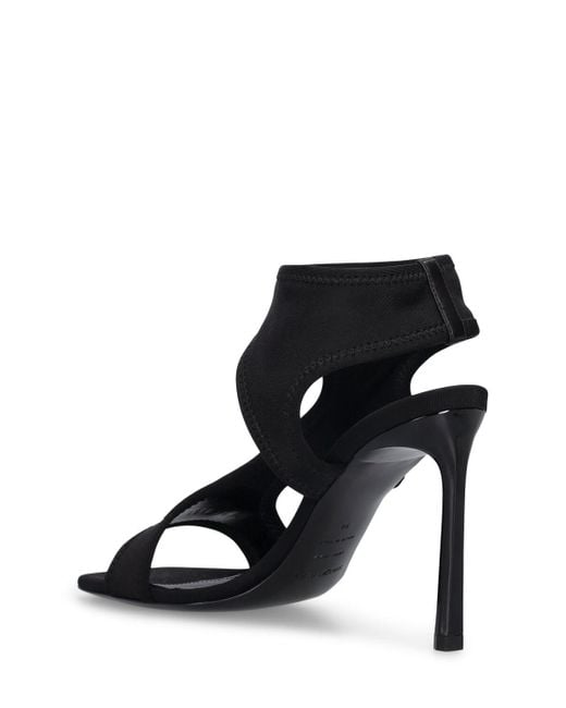Sandalias de nylon stretch 95mm Sergio Rossi de color Black