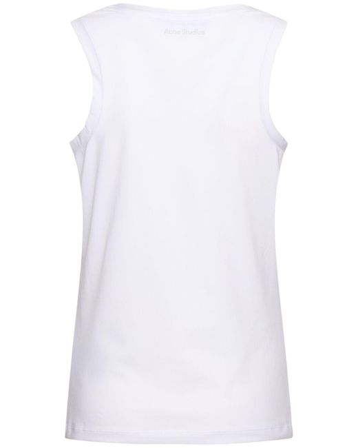 Acne White Tanktop "elando U Face"