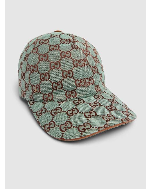 Cappello baseball new gg in tela di Gucci in Gray