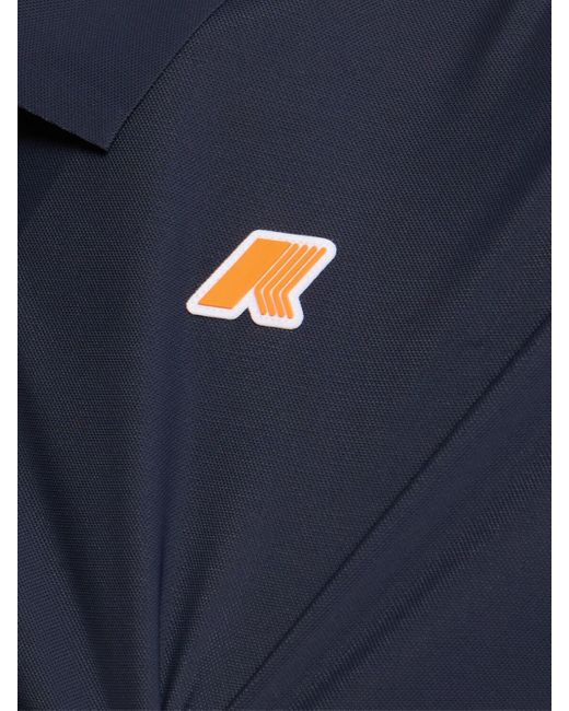 Hombre Polo De Algodón K-Way de hombre de color Blue