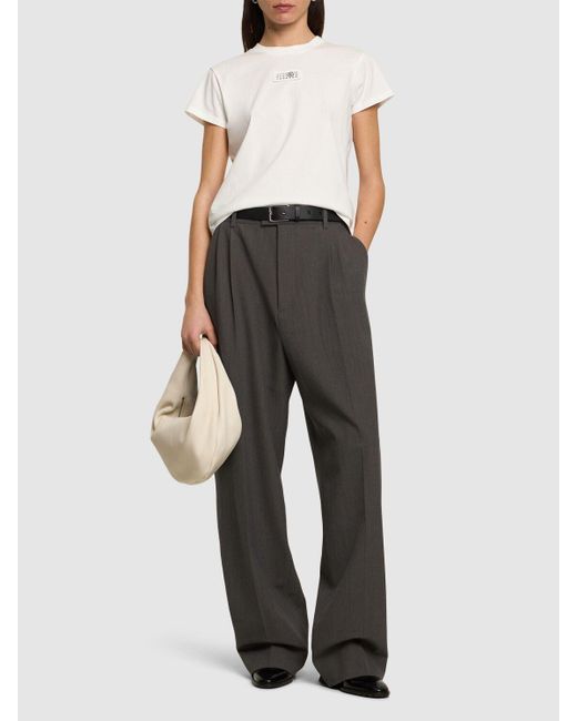 MM6 by Maison Martin Margiela コットンジャージーtシャツ White