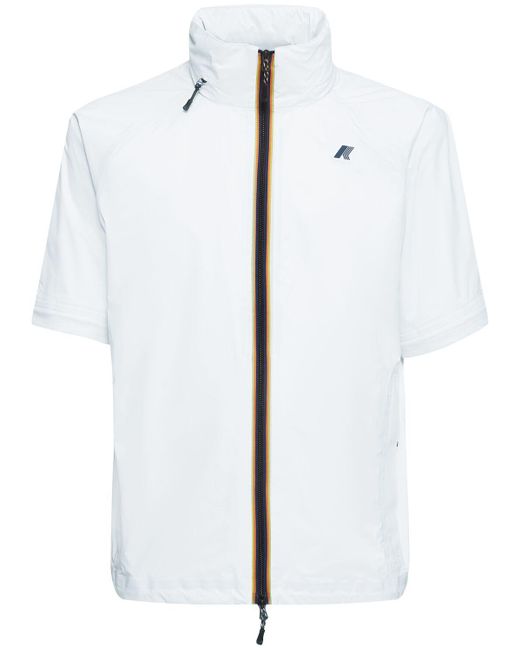 Hombre Chaqueta Cortavientos K-Way de hombre de color White