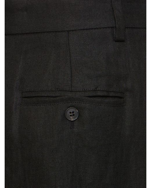 Pantaloni larghi malizia in tela di lino di Weekend by Maxmara in Black