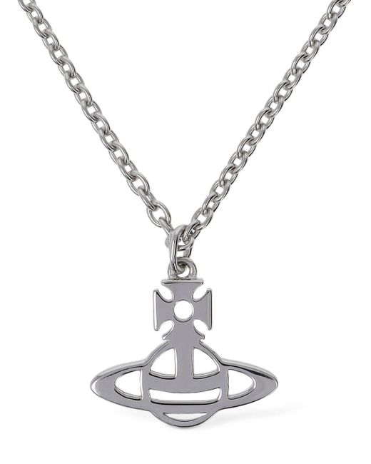 ◆Vivienne Westwood◆MAN LUCY ネックレス Vivienne Westwood Man Lucy Pendant Necklace in Metallic for