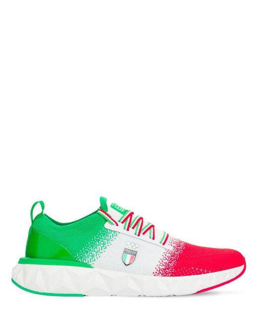 EA7 Multicolor Italia Olympic Team Sneakers for men