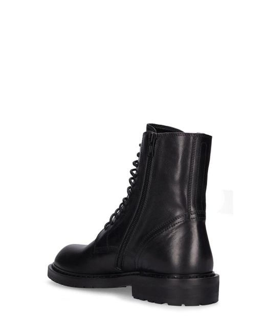 Ann Demeulemeester Black Danny Leather Ankle Boots for men