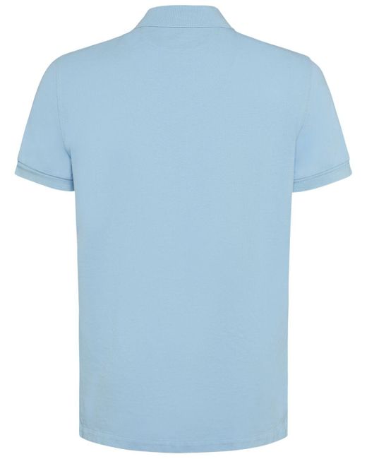 Tom Ford Blue Tennis Cotton Piquet Polo for men