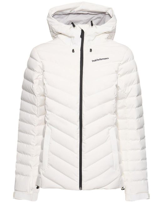 Peak Performance Frost Tech Blend Down Ski Jacket in Natural | Lyst Canada
