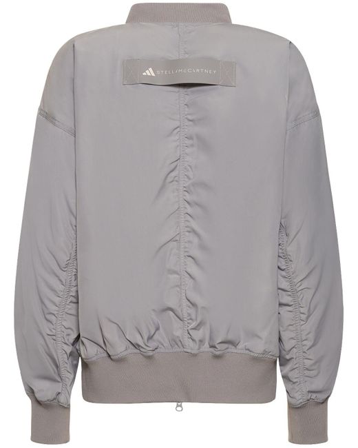Adidas By Stella McCartney Gray Bomber Jacket