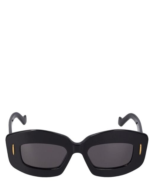 Loewe Black Chunky Anagram Acetate Sunglasses