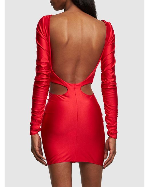 GIUSEPPE DI MORABITO Red Minikleid Aus Stretch-jersey