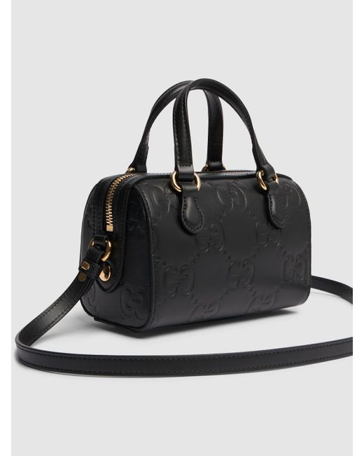 Gucci Black Mini gg Leather Shoulder Bag
