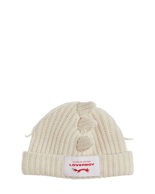 Charles Jeffrey Multicolor Chunky Spikes Wool Blend Beanie Hat for men