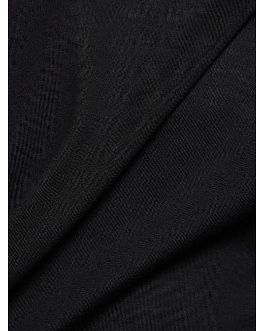 Lardini T-shirt Aus Seide Und Baumwolle in Black für Herren