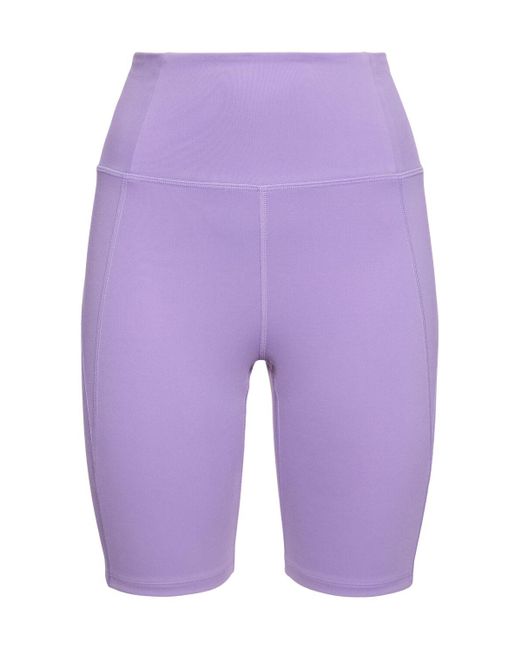 GIRLFRIEND COLLECTIVE Purple High Rise Stretch Tech Running Shorts