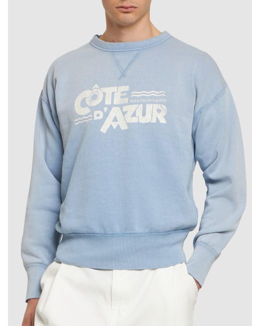Sweat-shirt cote d'azur Polo Ralph Lauren pour homme en coloris Blue