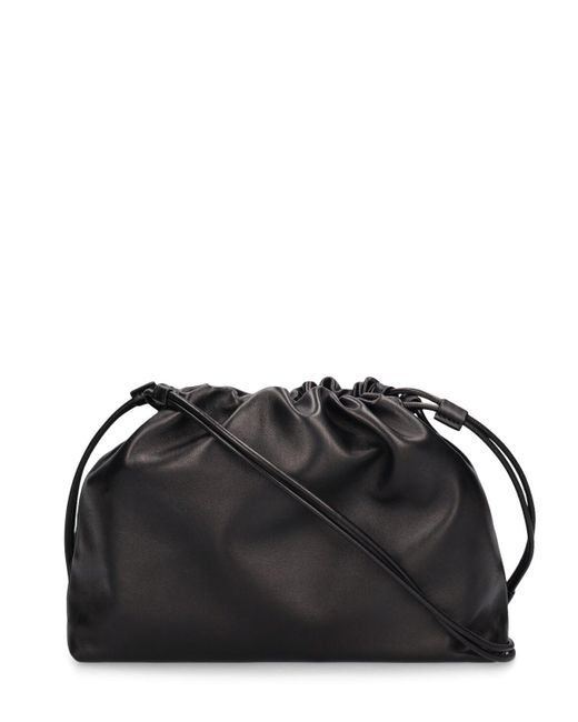 The Row Black Angy Leather Pouch