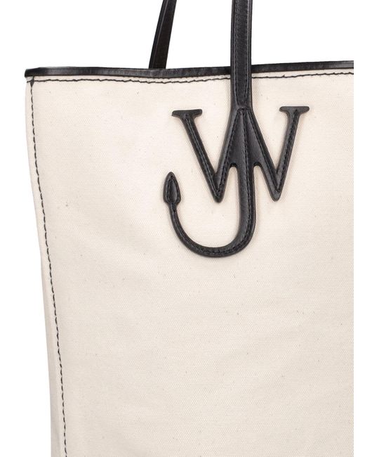 J.W. Anderson Natural Anchor Logo Cotton Canvas Tote Bag for men