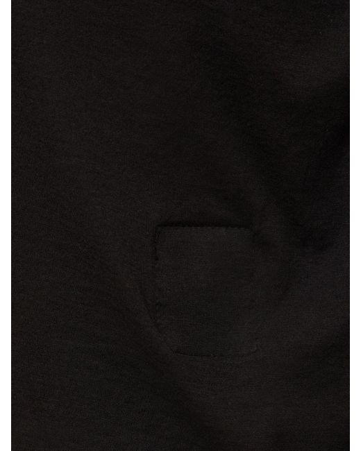 T-shirt cropped in jersey di Rick Owens in Black