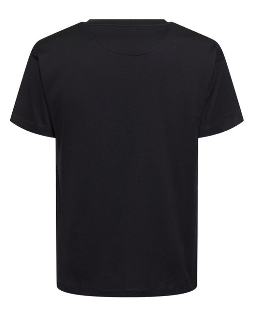 Camiseta de jersey de algodón con logo Bally de hombre de color Black