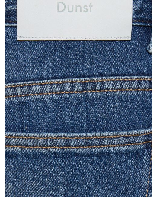 DUNST Blue Loose Wide Cotton Denim Jeans