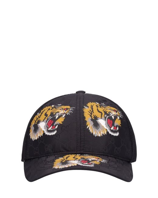 Gucci Blue Tiger Tech Baseball Hat for men