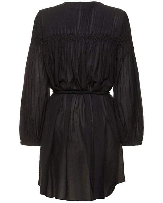 Robe boutonnée à manches longues adeliani Isabel Marant en coloris Black