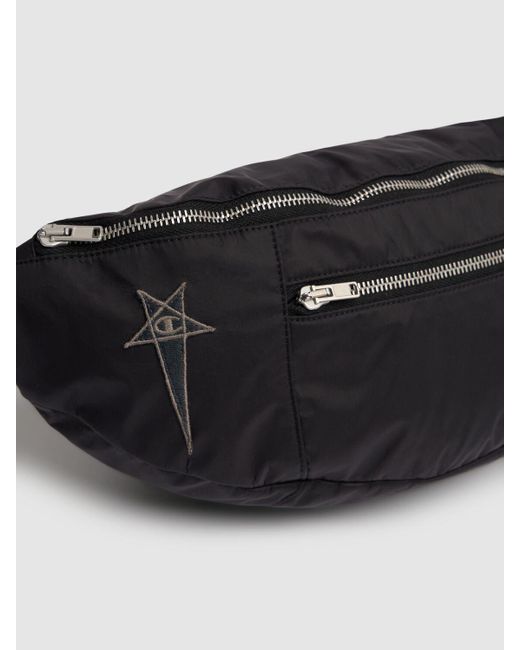 Rick Owens Black Logo Crossbody Bag for men