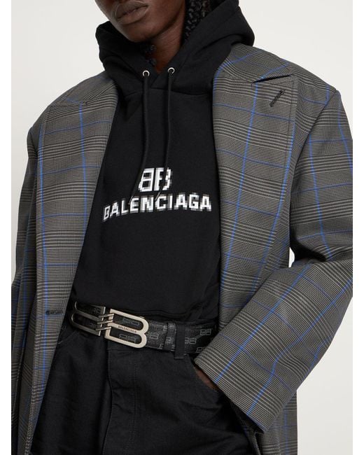 Balenciaga Multicolor 4cm Bb Signature Faux Leather Belt for men