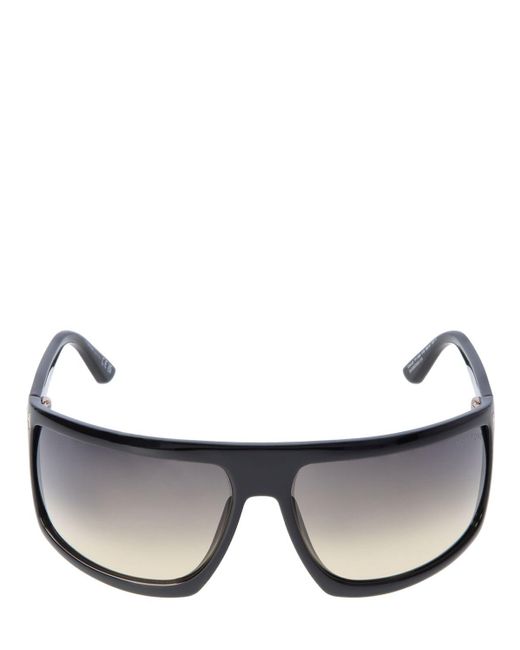 Tom Ford Gray Clint-02 Mask Sunglasses