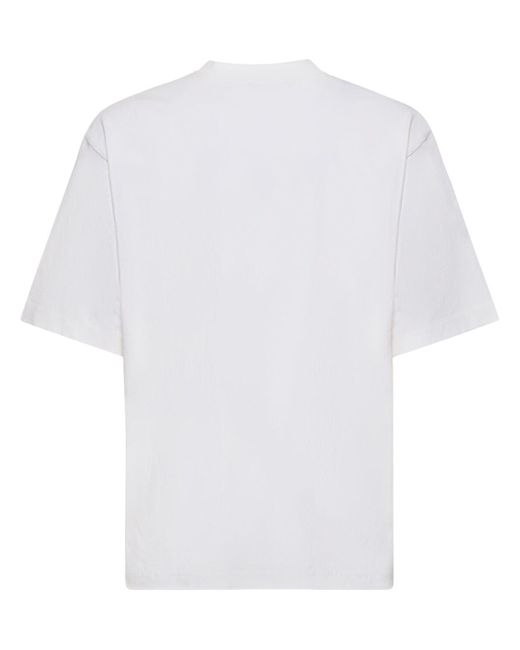 T-shirt en coton à logo extorr Acne pour homme en coloris White