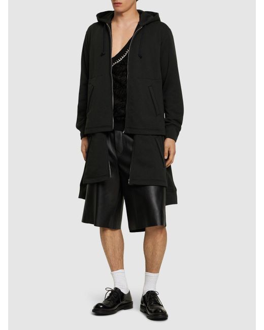 Sweat-shirt zippé doublé à capuche Comme des Garçons pour homme en coloris Black