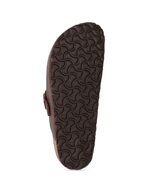 Birkenstock Brown Boston Waxy Leather Sandals