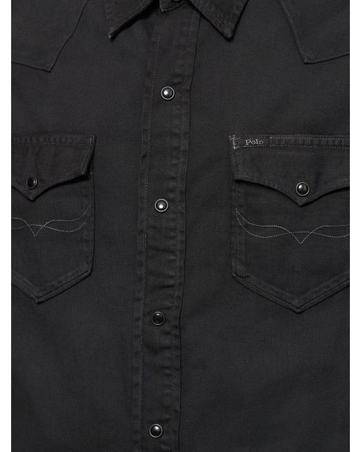 Chemise en coton Polo Ralph Lauren pour homme en coloris Black