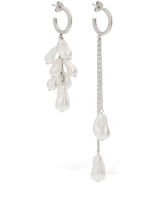 Isabel Marant White Charming Pendant Earrings
