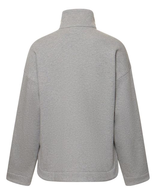 Sudadera de jersey de algodón Gucci de color Gray