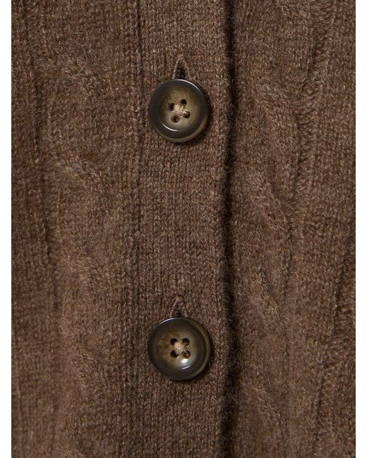 Cardigan oversize giusta in cashmere di Reformation in Brown