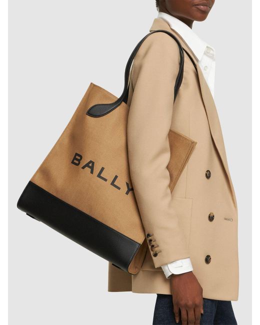 Bally Natural Bar Keep On Tote Bag
