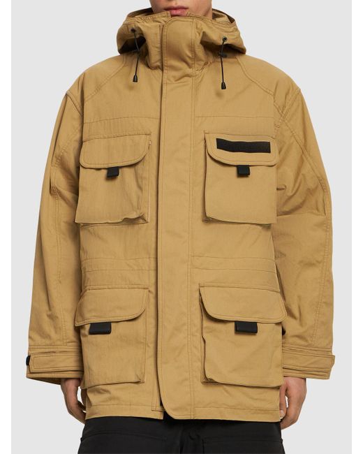Junya Watanabe Natural Cotton & Nylon Hooded Jacket for men