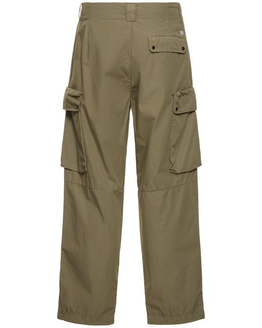 C P Company Green Lose Rip-stop Cargo Pants for men