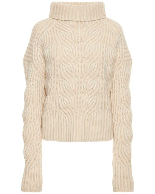 Zimmermann Cosmic Oversize Turtleneck Sweater in Ivory (Natural) | Lyst