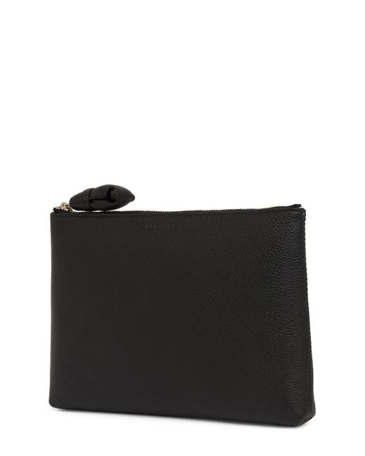 Lemaire Black Small Leather Pouch